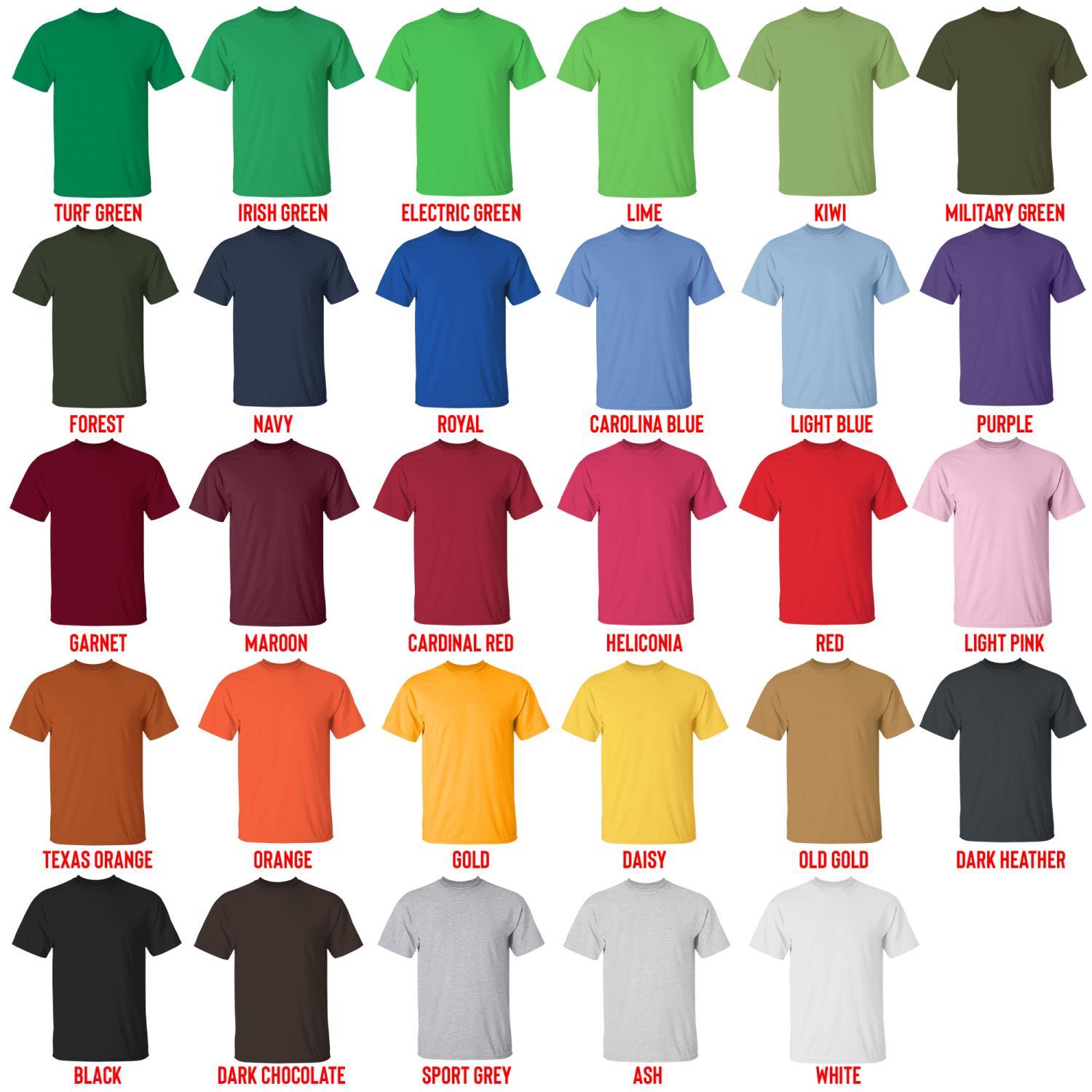t shirt color chart - Dota 2 Merch