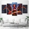 5 Piece Canvas Arts Painting Queen of Pain Arcana Dota 2 Eminence Of Ristul Game Poster - Dota 2 Merch