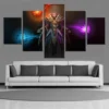 5 Pieces Canvas Painting DOTA 2 Invoker Home Decor For Living Room Printed Wall Art Game - Dota 2 Merch