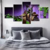 Canvas Pictures Wall Art Home Decorative Modular Framework 5 Pieces DotA 2 Paintings For Living Room - Dota 2 Merch