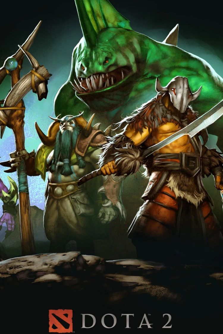 DOTA 2 Retro Poster Vintage poster Wall Decor For Home Dormitory apartment Interior Bar Cafe Decorative 2 - Dota 2 Merch