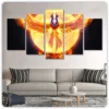 No Framed Canvas 5Pcs DotA 2 Fire Phoenix Game Modular Wall Art Posters Decorations for Living - Dota 2 Merch